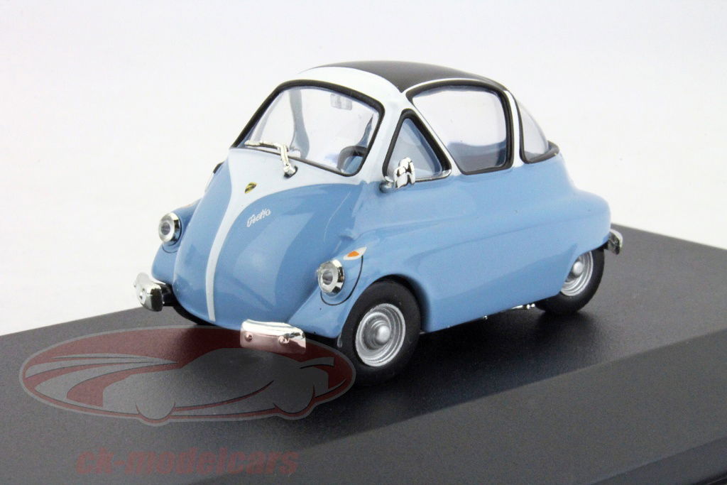 WhiteBox 1:43 BMW Iso Isetta year 1954 light blue - white