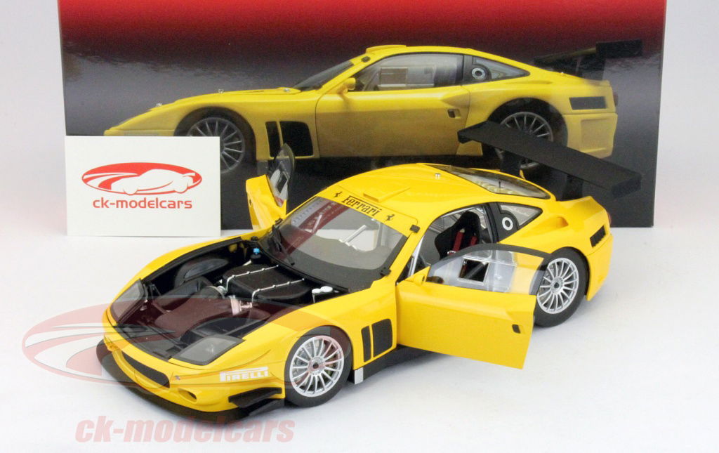 Kyosho 1:18 Ferrari 575 GTC Evoluzione yellow 08392C model