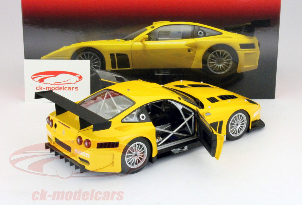 Kyosho 1:18 Ferrari 575 GTC Evoluzione yellow 08392C model