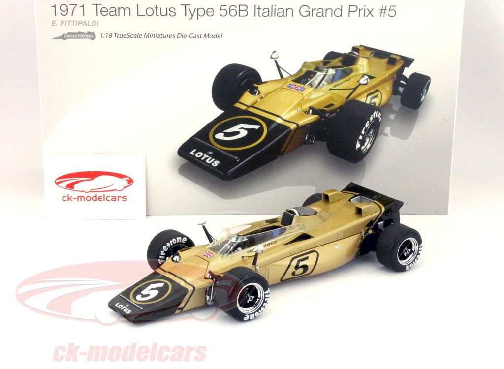 True Scale 1:18 E.费迪帕尔蒂莲花56B型＃5意大利一级方程式大奖