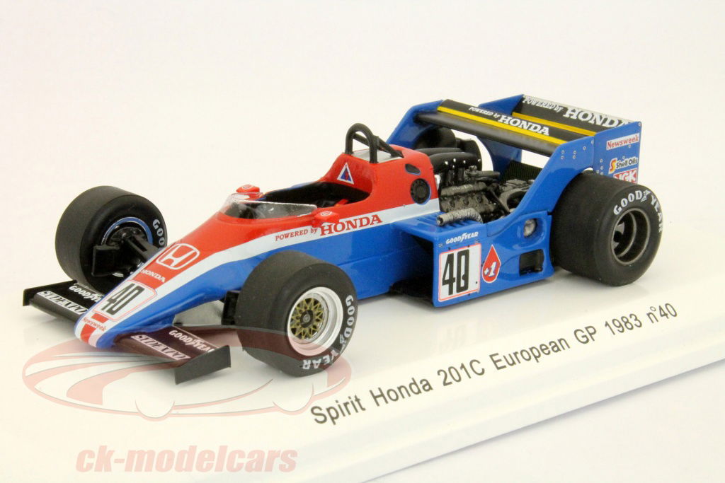 Spark 1:43 S.ヨハンソン201Cホンダスピリット1983＃40 GP