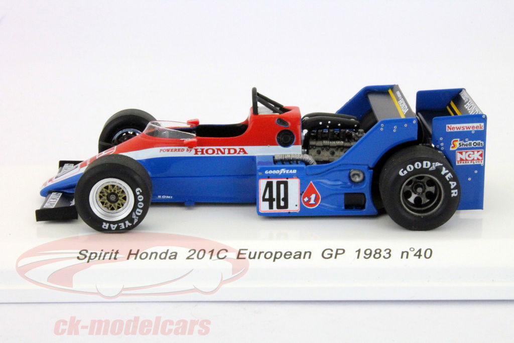 Spark 1:43 S.ヨハンソン201Cホンダスピリット1983＃40 GP
