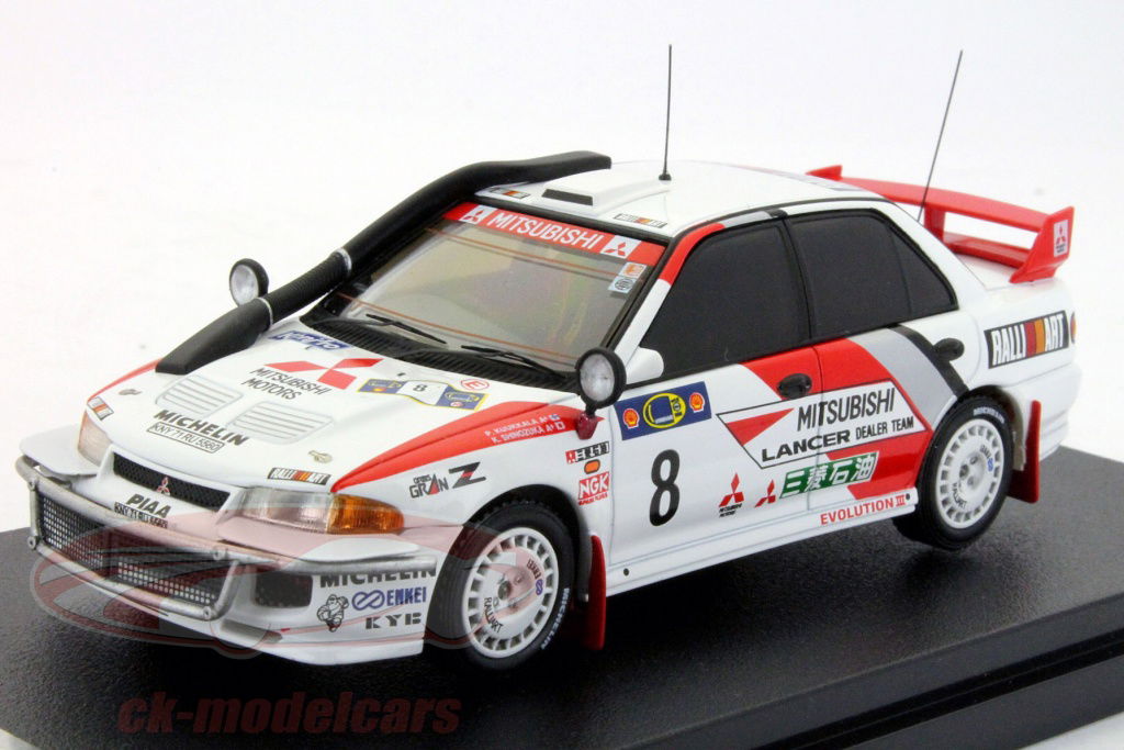ミニカー hpi Mitsubishi Lancer Evolution III 1996 HPI 1:43 Mitsubishi Lancer Evolution III #8 Rally Safari