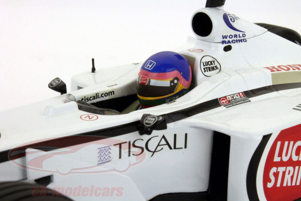 新品　限定　ミニチャンプス　1/18 BARホンダ　2001 J.ヴィルヌーブ 新品 限定 ミニチャンプス 1/18 BARホンダ 2001 J.ヴィルヌーブ