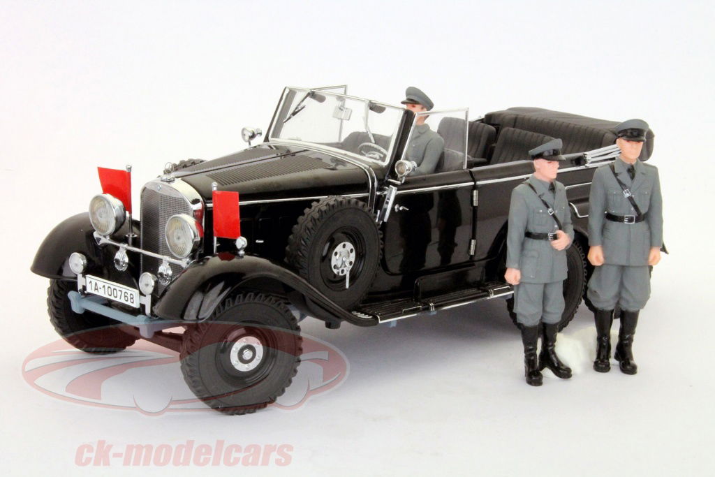 Signature Models製　メルセデス・ベンツG4 高官用 6輪乗用車 ベンツG4 1938年製(オープン黒色)高官用 6輪乗用車 完成品模型 1/