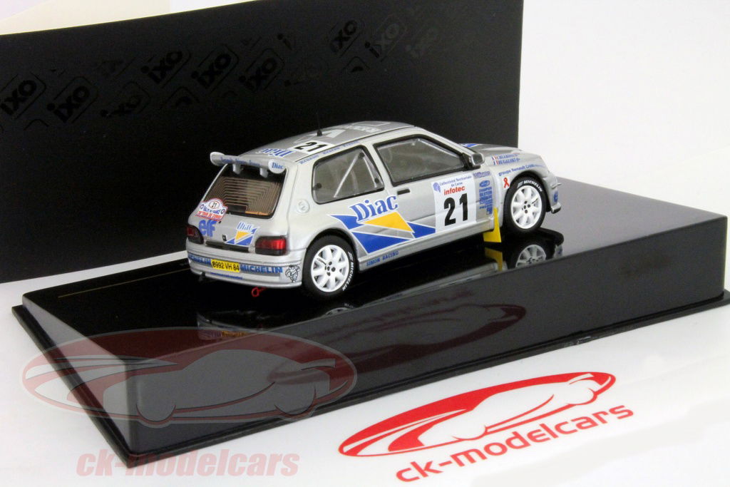 Ixo 1:43 Renault Clio Maxi #21 Tour de Corse 1995 Bugalski
