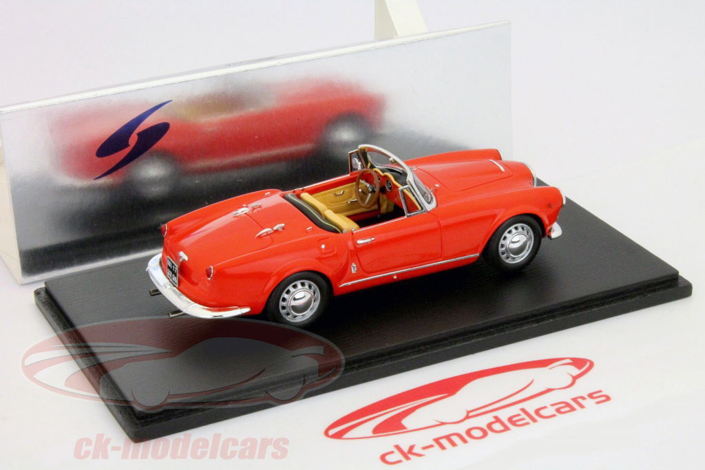 Spark 1:43 Lancia Aurelia B24 Convertible model 1956 red