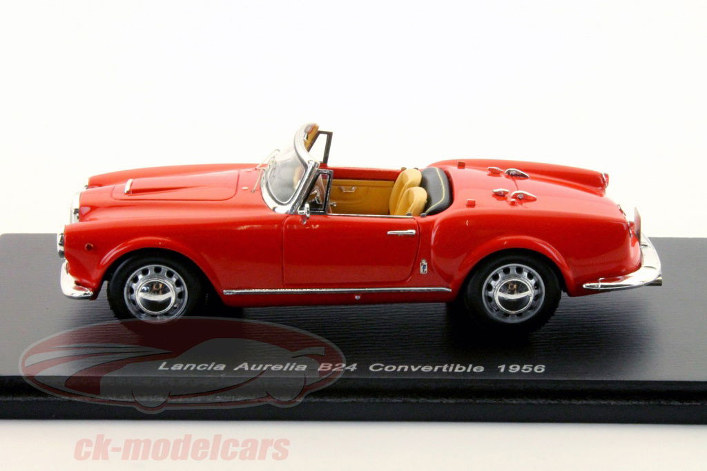 Spark 1:43 Lancia Aurelia B24 Convertible model 1956 red