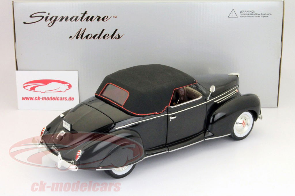 レア　フォード モデルエージェンシー ブック 40th Ann '87-88 Signature Models 1:18 Lincoln Zephyr year 1939 black 18102