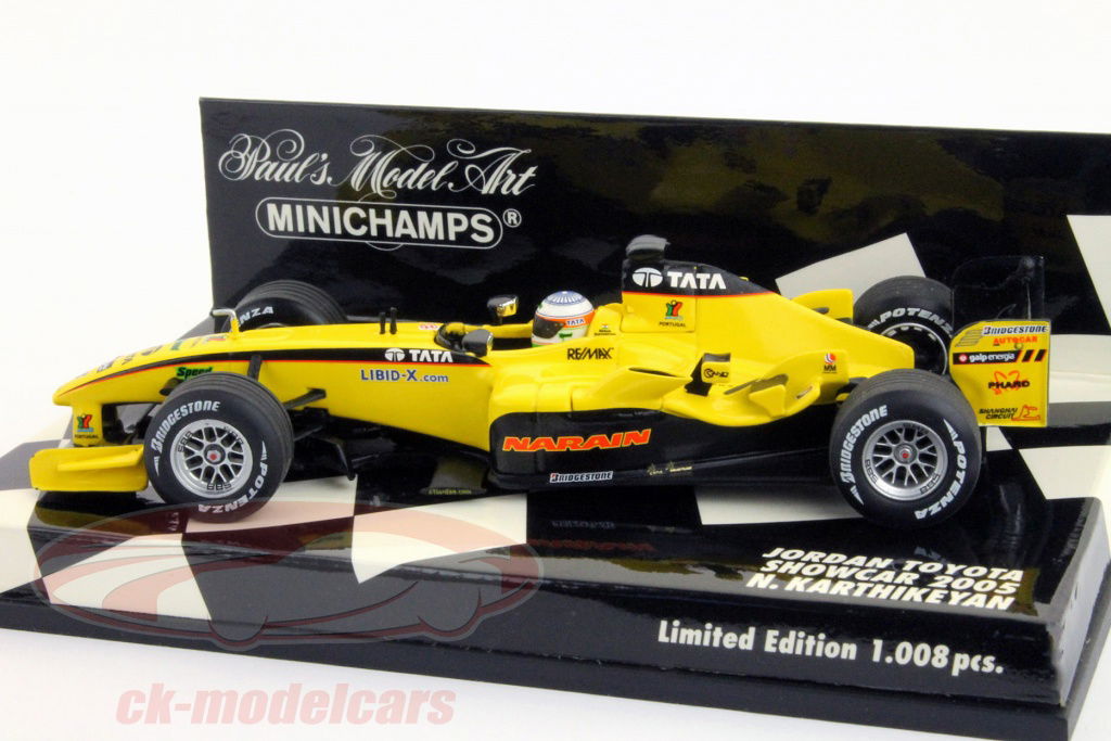 Minichamps 1:43 ナレイン·カーティケヤンジョーダンEJ14