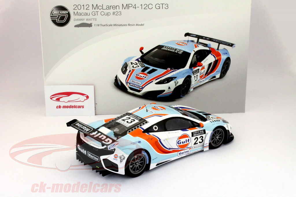 TSMMODEL 1/43マクラーレンMP4-12C2011マカオGP3位 1/43 Peako Mclaren MP4-12C GT3 Gulf Macau GP 2014 Danny