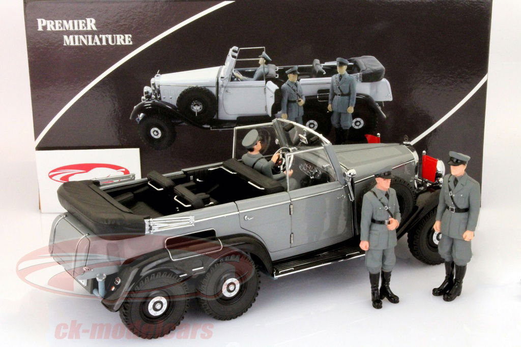 MCG 1/18 メルセデス G4 W31 6輪 カブリオレ 1938 グレー Mercedes-Benz W31 type G4 1938 Модель 1:18 Черный - YouTube