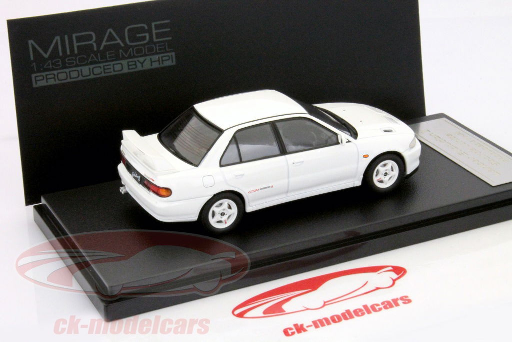 HPI 1:43 Mitsubishi Lancer Evo II white 8558 model car 8558