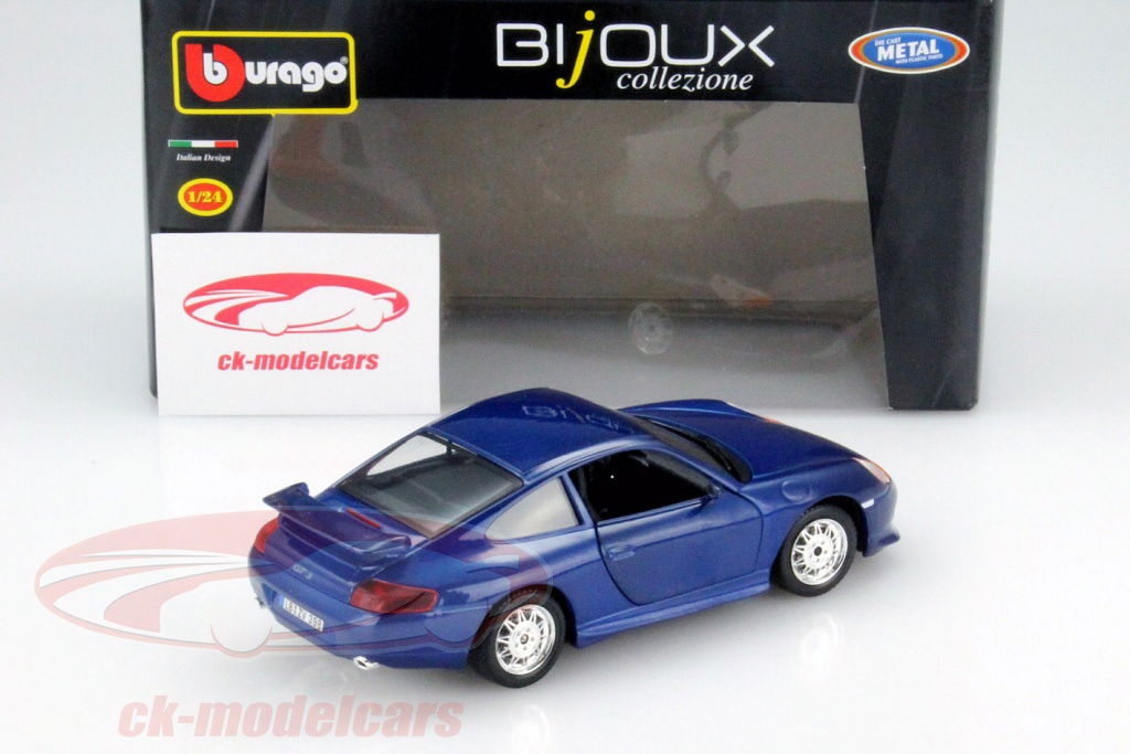 Bburago 1:24 Porsche 911 GT3 (996) Year 1999-2004 blue 18
