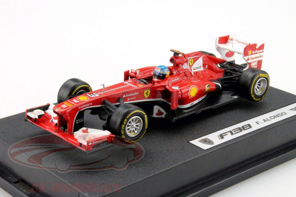 マテル ホットウィール 1/43 フェラーリ F138 アロンソ #3 MATTEL HOT WHEELS BCK13 Scale 1/43 | FERRARI F1 F138 N 3