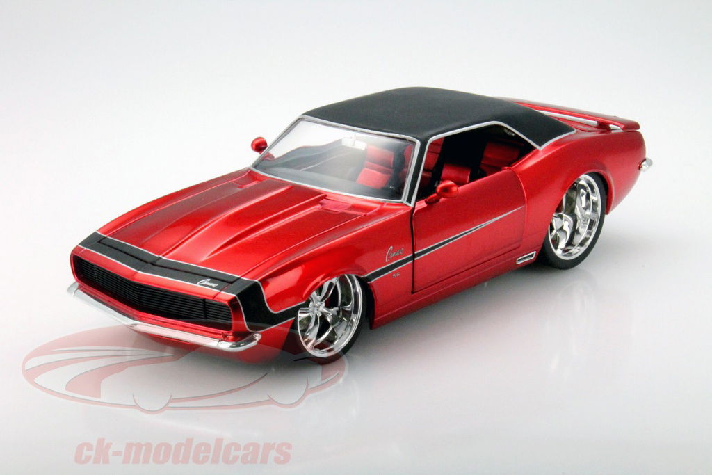 ミニカー JADA TOYS 1/18 1968 CHEVY CAMARO JADA DUB CITY 1968 CHEVY CAMARO 1:18 GREEN WITH WHITE STRIPE