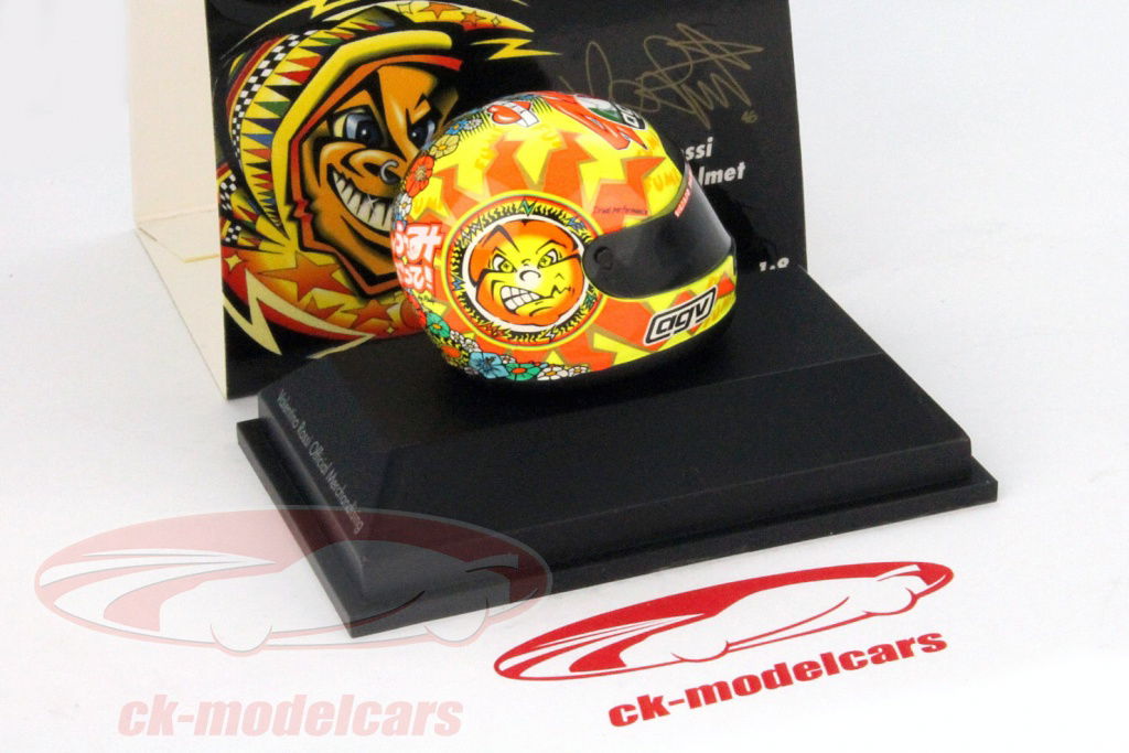 PMA ミニチャンプス 1/8 バレンティーノ・ロッシ ヘルメットコレクション Minichamps 1:8 バレンティーノ·ロッシAGV GP 250 1998