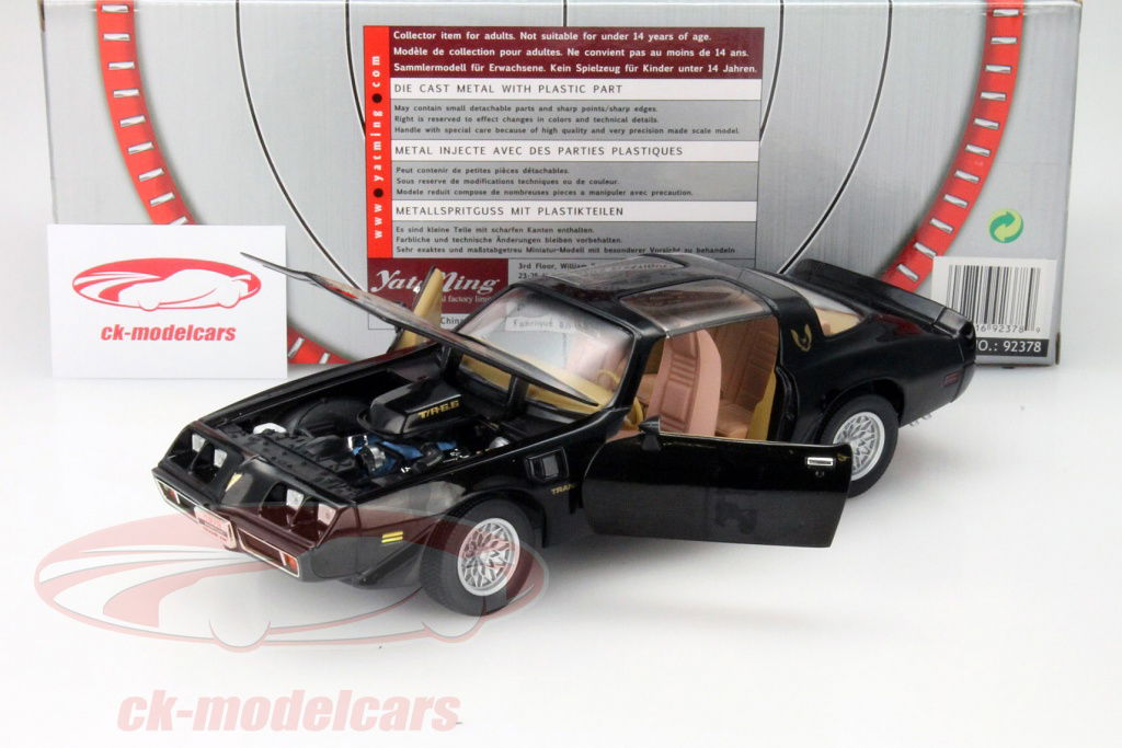 Yat Ming 1:18 Pontiac Firebird Trans AM Year 1979 black
