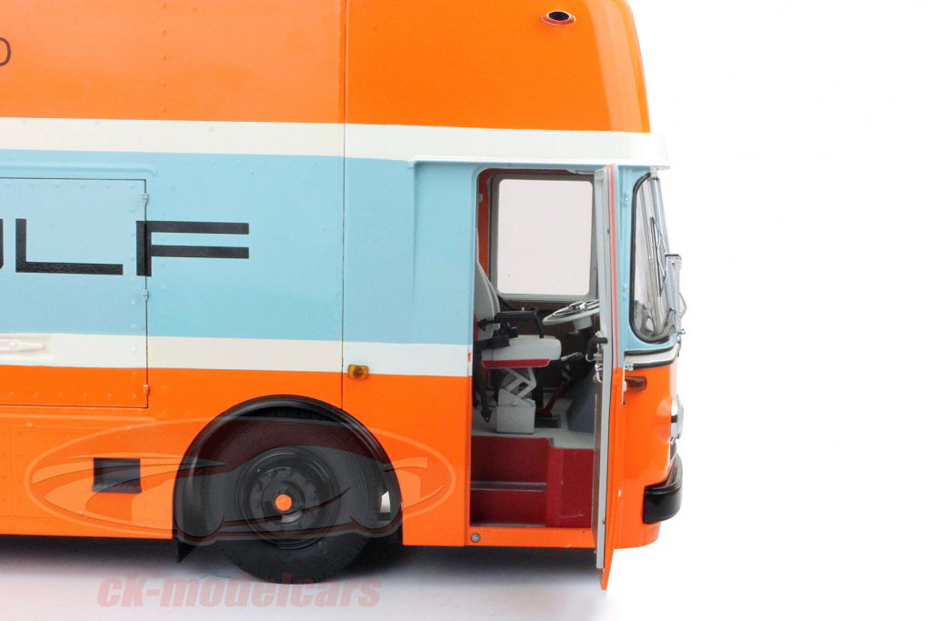 Schuco 1:18 Mercedes-Benz O 317 Porsche Gulf Race Truck Year
