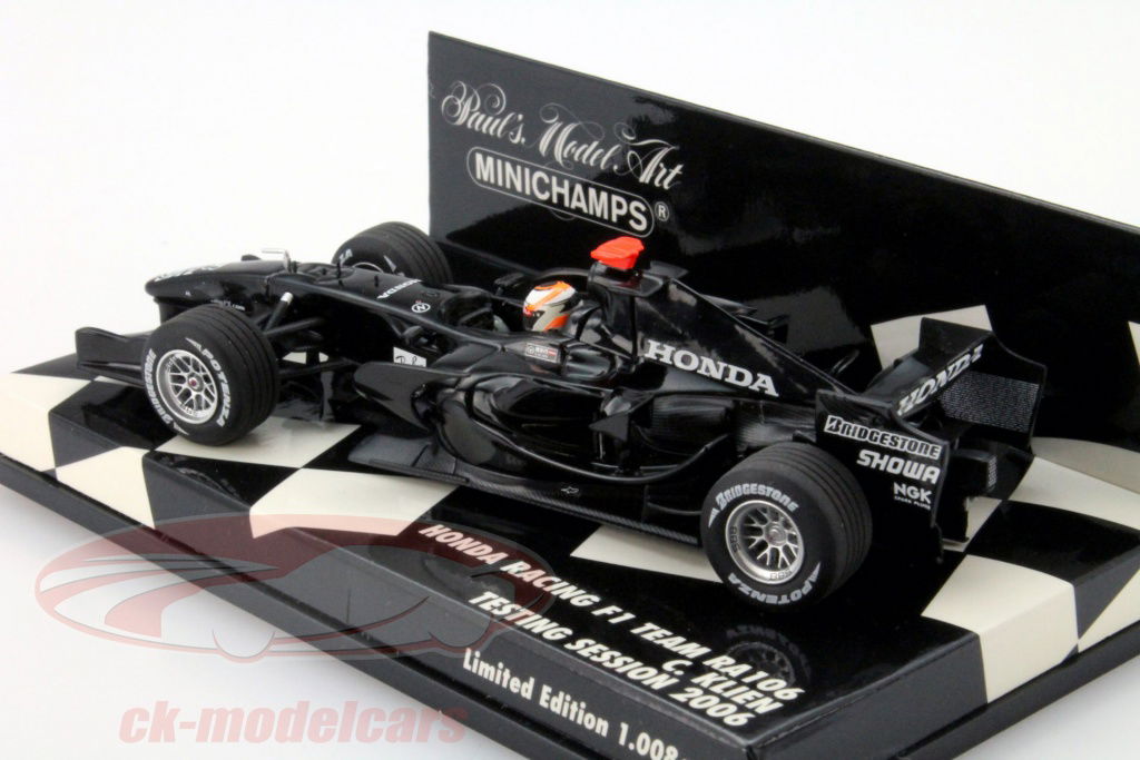 ミニチャンプス 1/18 Honda Racing F1 Team RA106 F1 Honda RA106 Jenson Button 2006 Minichamps 1/18 Model