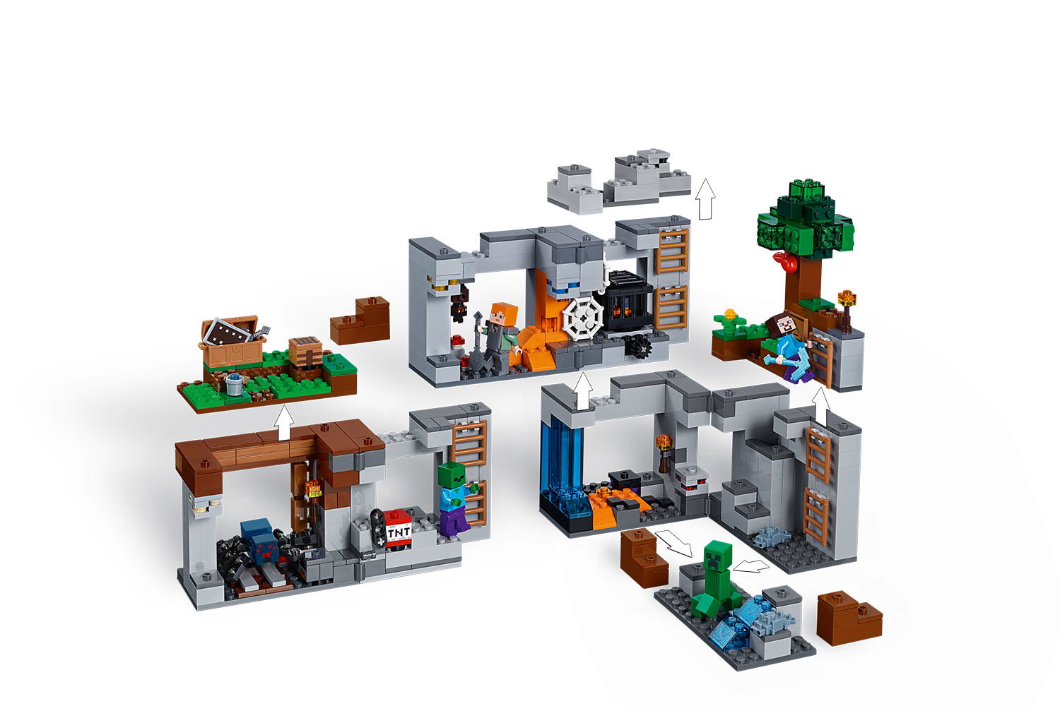 LEGO® Minecraft™ Abenteuer in den Felsen