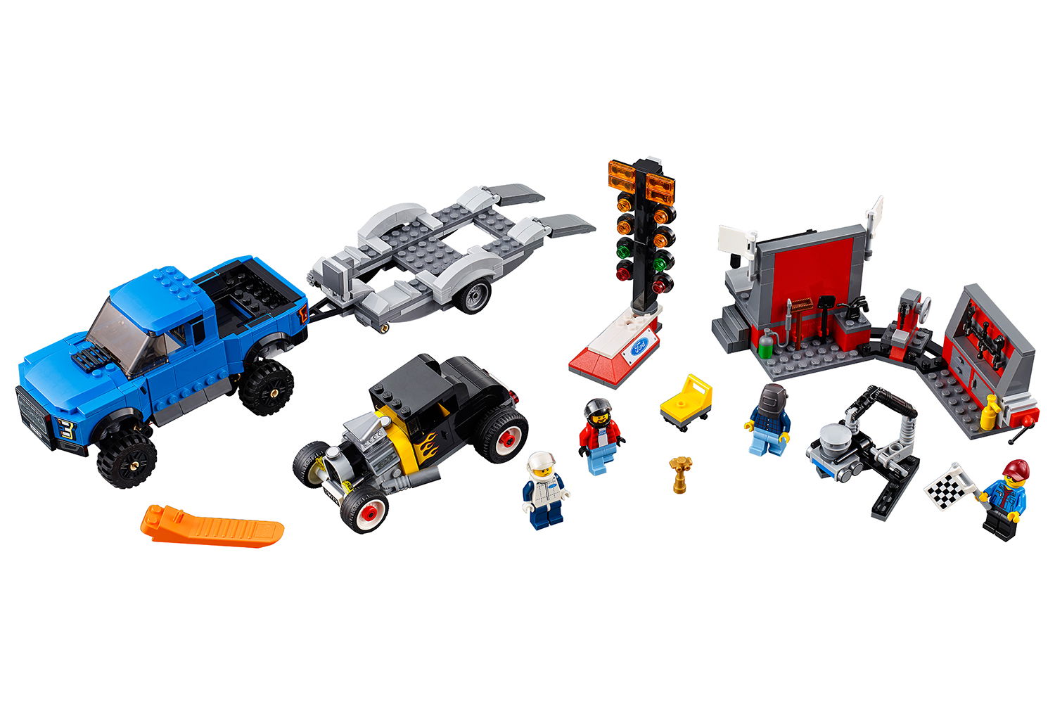 LEGO® Speed Champions Ford F-150 Raptor と Ford Model A Hot Rod