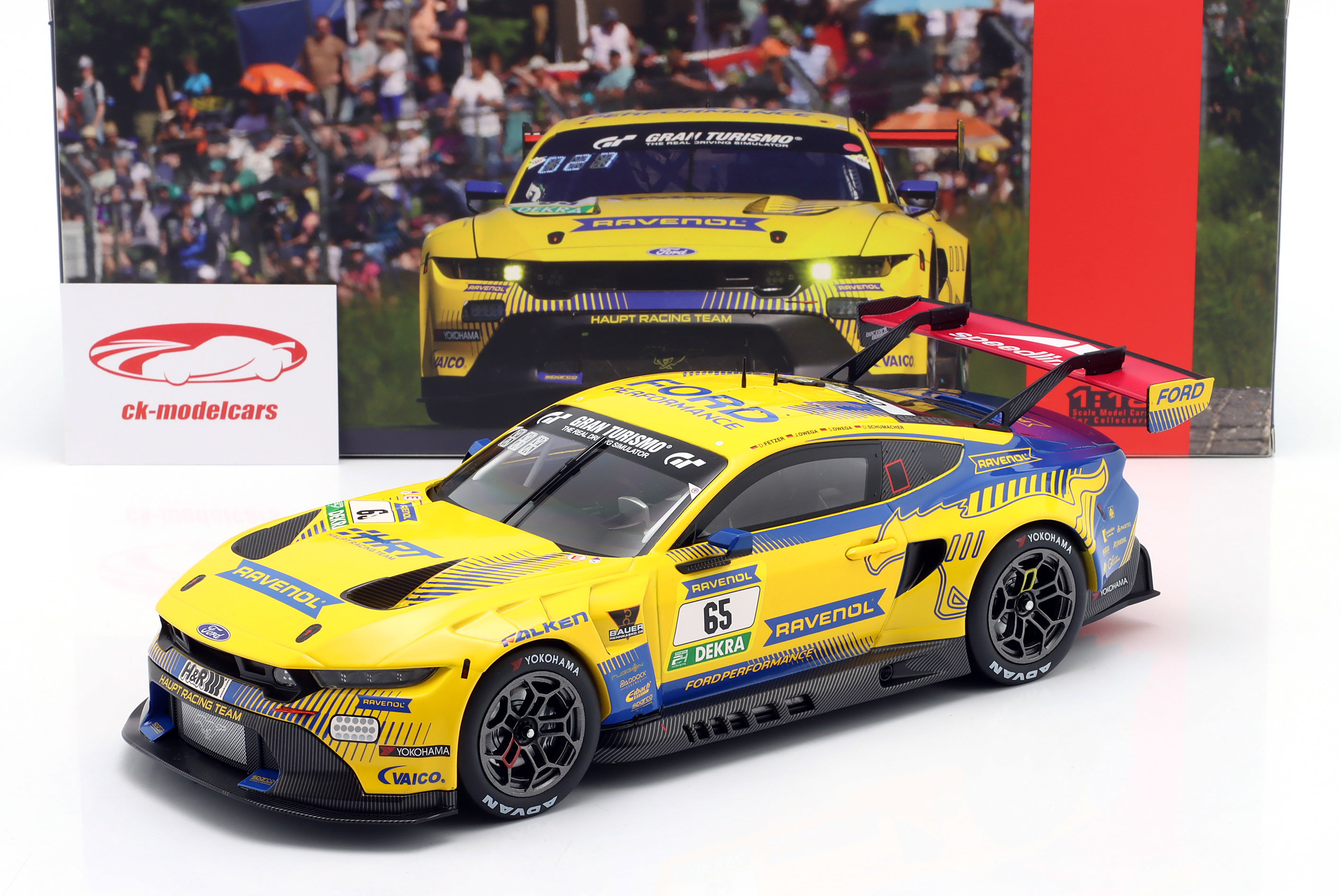 Ford Mustang GT3 #65 4° 24h Nürburgring 2025 HRT Ford Performance 1:18 Ixo