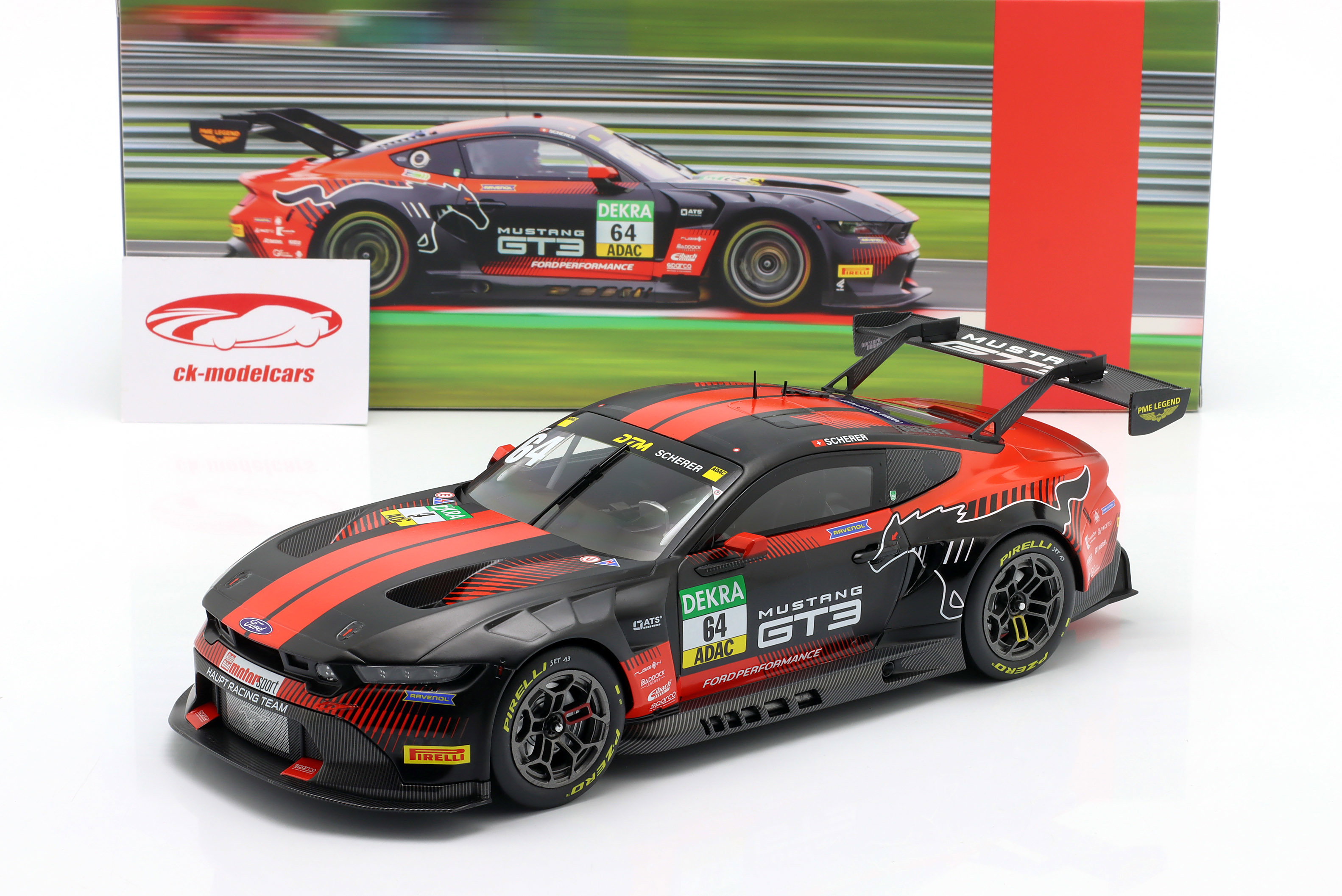 Ford Mustang GT3 #64 DTM Oschersleben 2025 Fabio Scherer 1:18 Ixo