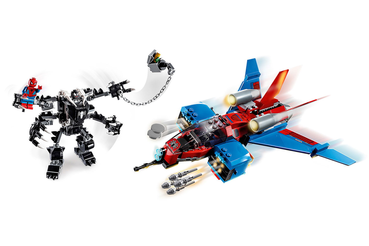 LEGO® Marvel Spiderman Spiderjet vs. Venom Mech