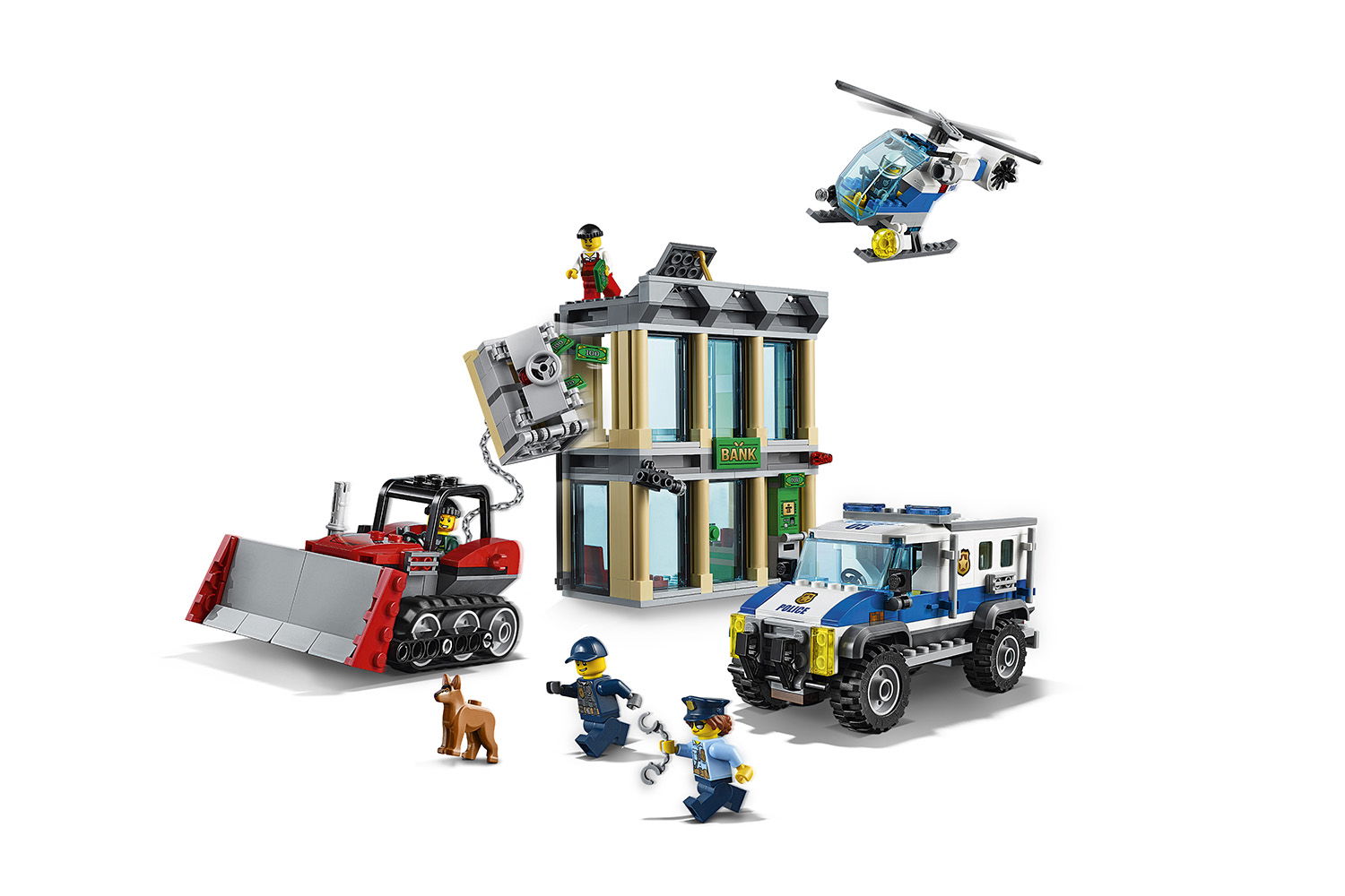 LEGO® City Bankraub mit Planierraupe