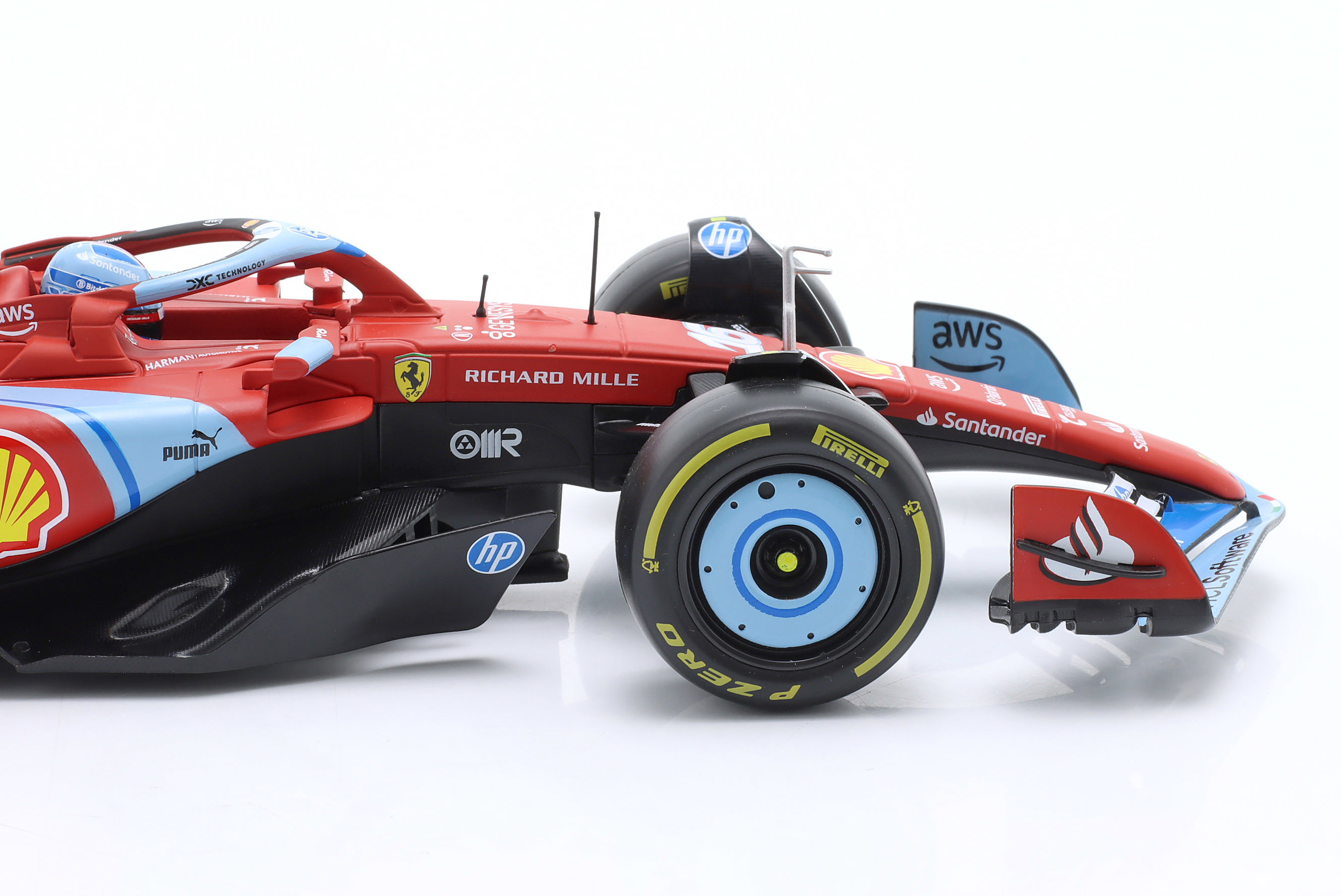 Charles Leclerc Ferrari SF-24 #16 3rd Miami GP Formel 1 2024 1:18 Bburago