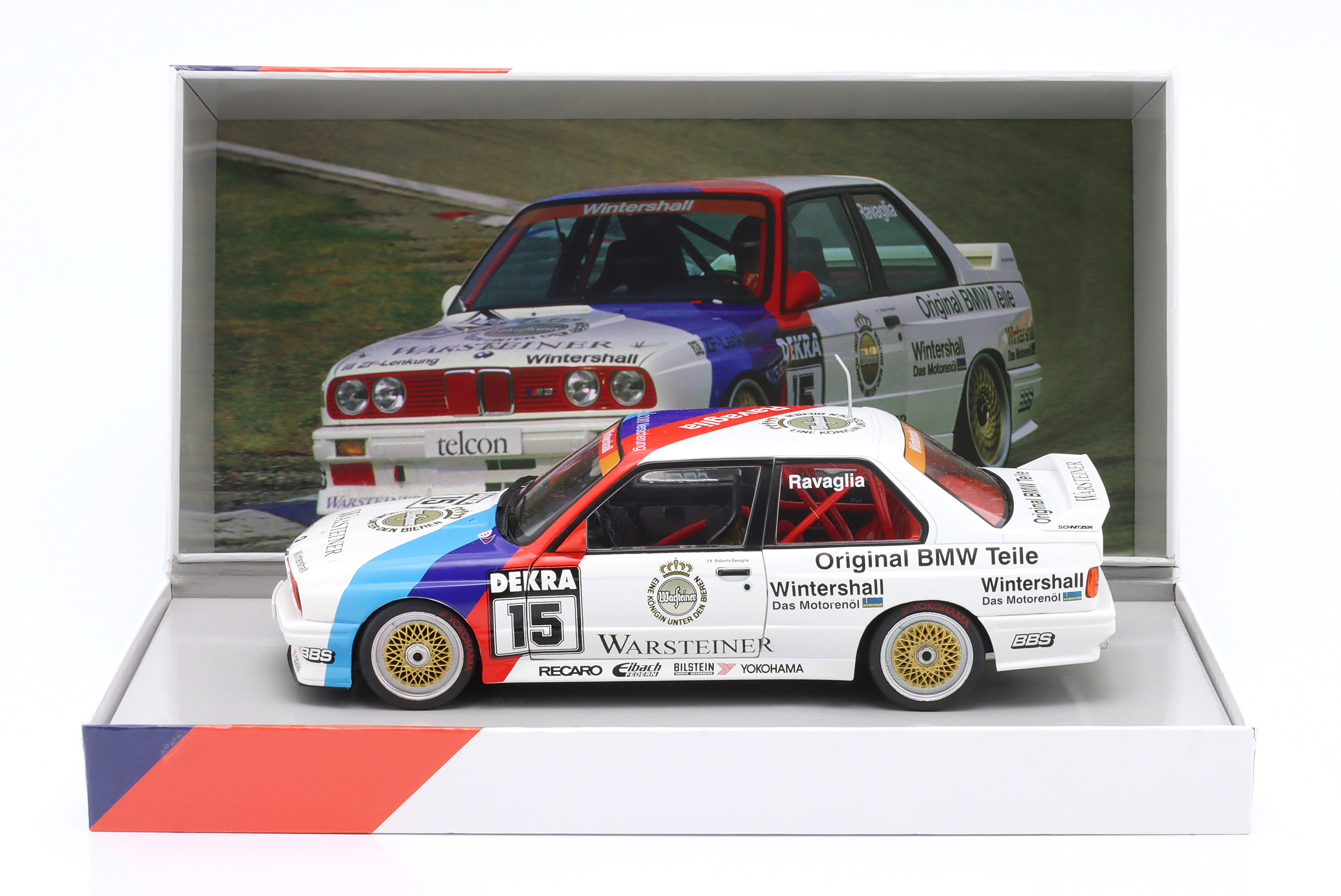 BMW M3 (E30) #15 DTM champion 1989 Roberto Ravaglia 1:18 WERK83
