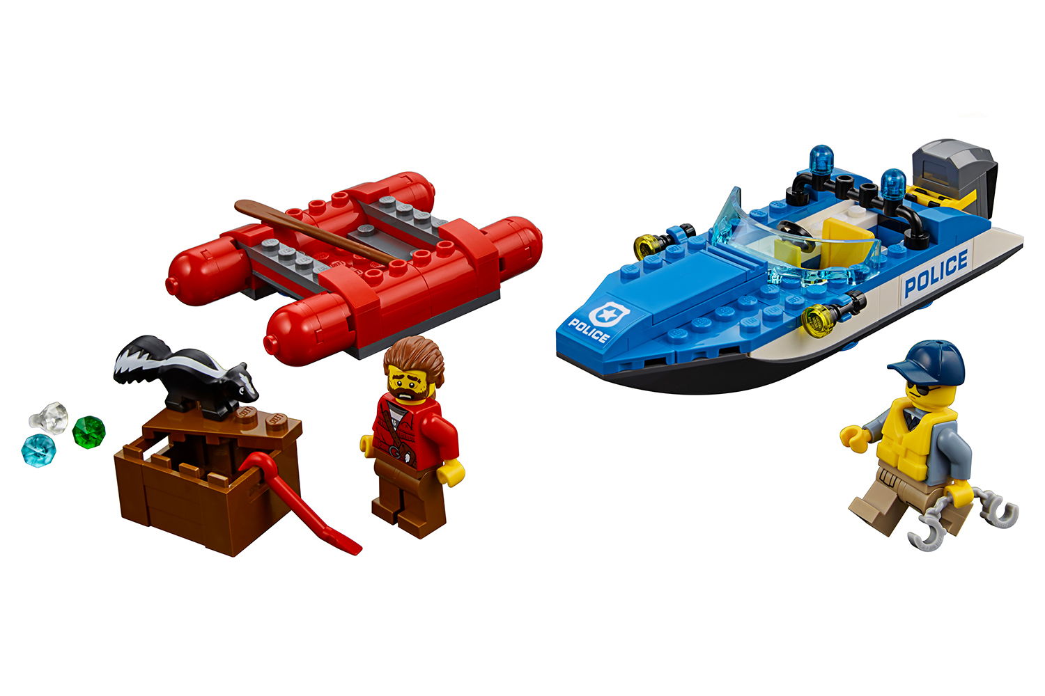 LEGO® City Flucht durch die Stromschnellen