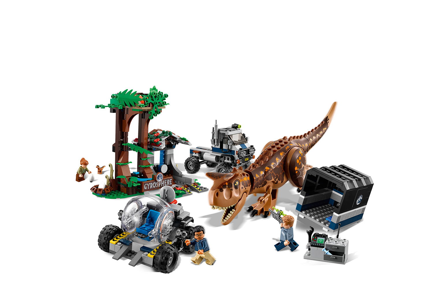 LEGO® Jurassic World™ Carnotaurus - Flucht in der Gyrosphere
