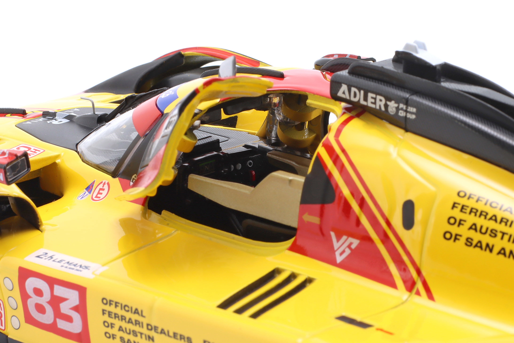 Ferrari 499P #83 24h LeMans 2024 Kubica, Shwartzman, Ye 1:18 Bburago