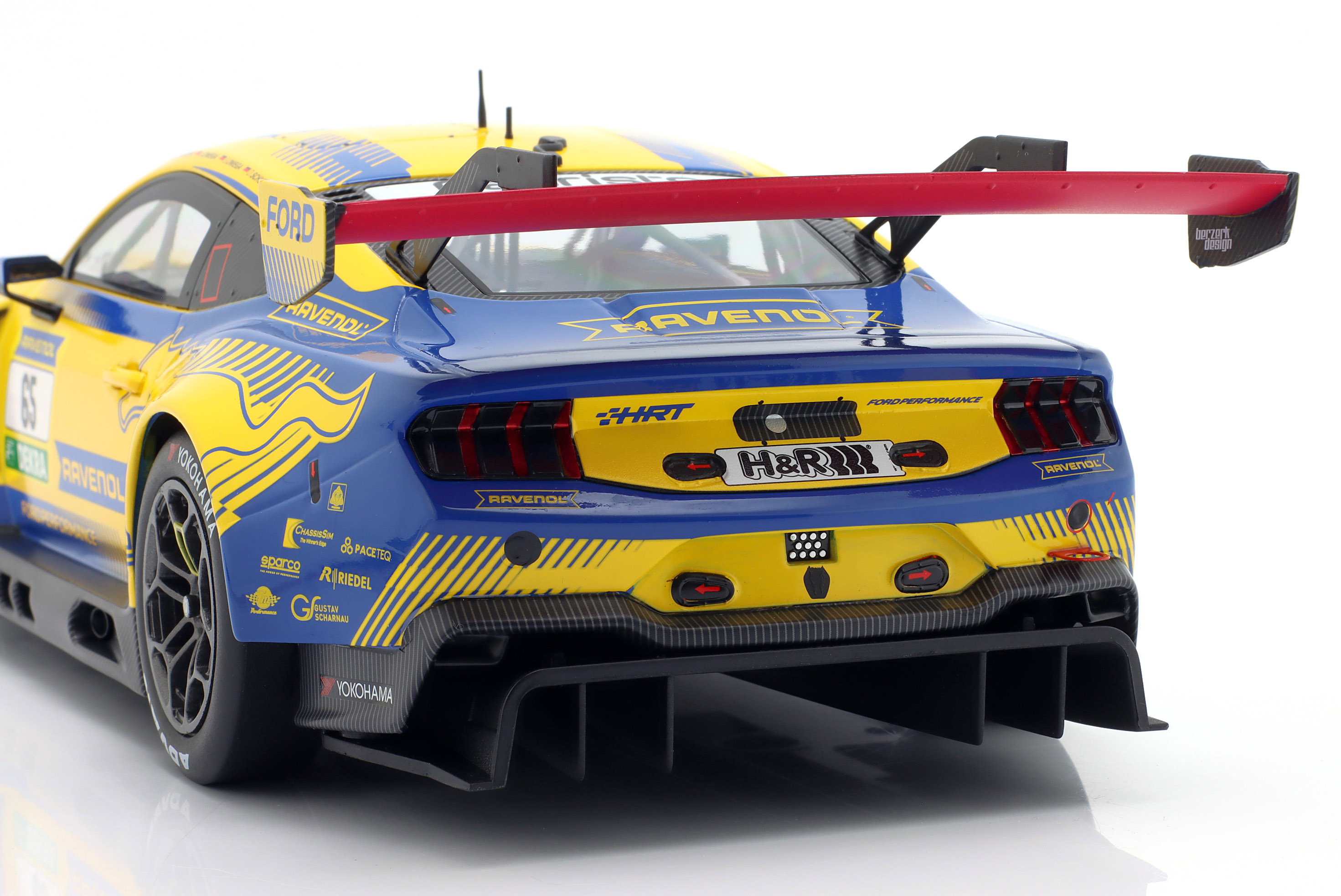 Ford Mustang GT3 #65 4° 24h Nürburgring 2025 HRT Ford Performance 1:18 Ixo