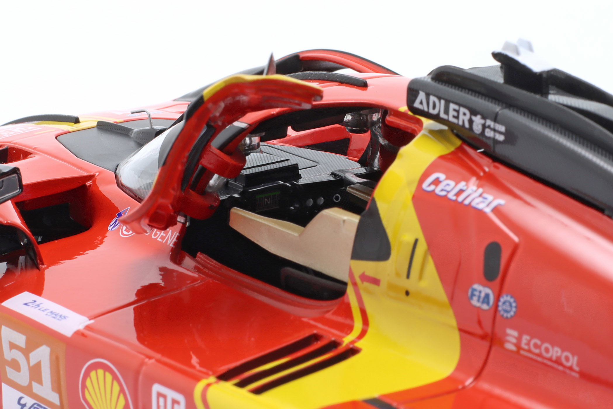 Ferrari 499P #51 ganhador 24h LeMans 2023 Pier Guidi, Calado, Giovinazzi 1:18 Bburago