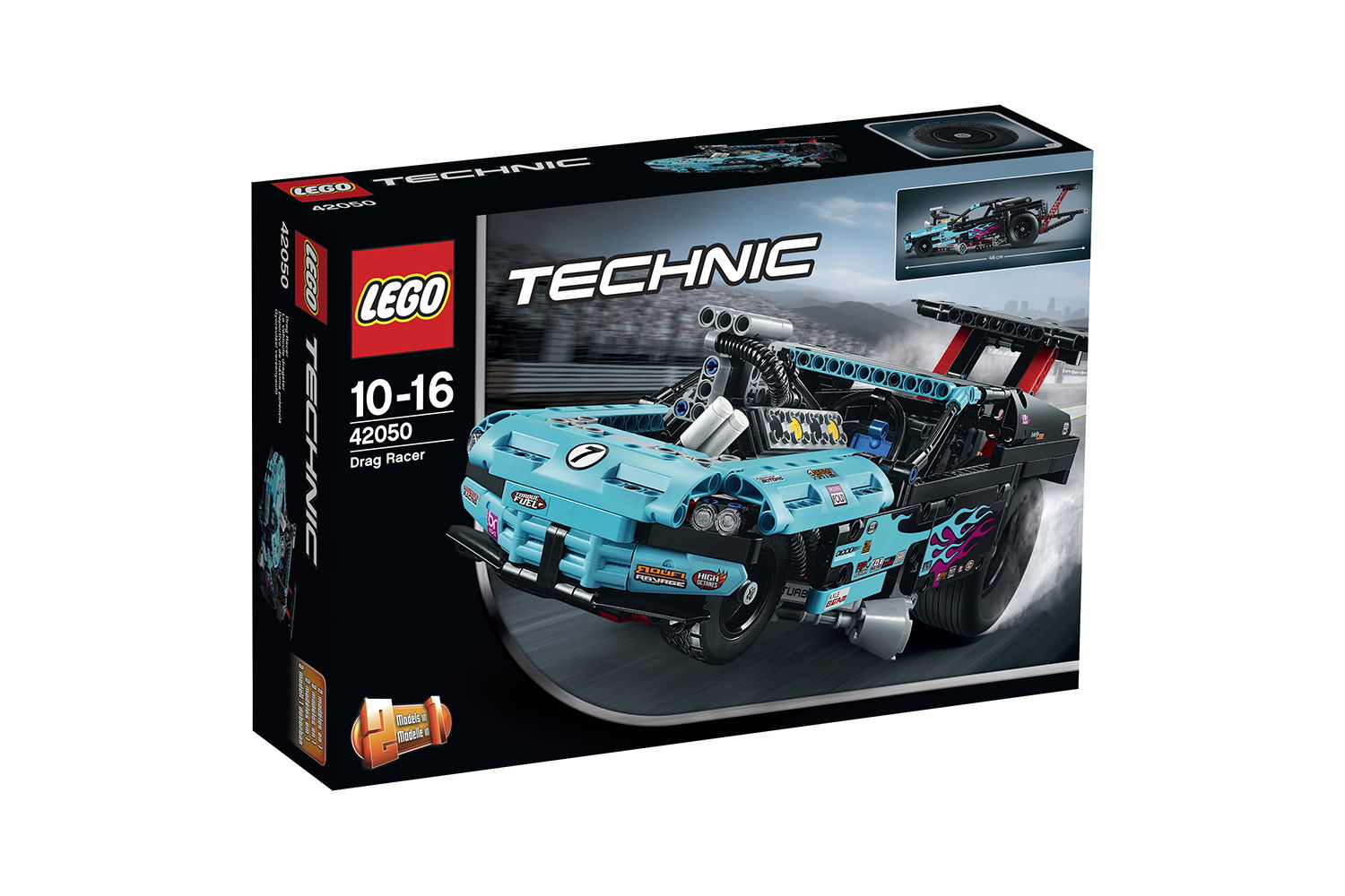 LEGO® Technic drag Racer #7 light blue / black