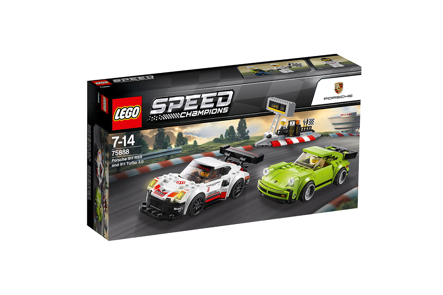 LEGO® Speed Champions Porsche 911 RSR #1 & 911 Turbo 3.0