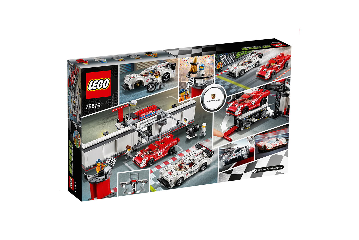 LEGO® Speed Champions Porsche 919 Hybrid e 917K com Pitlane