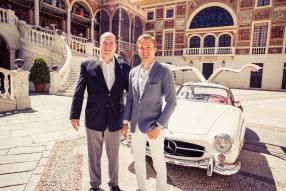 Prinz Albert und Nico Rosberg vor 300 SL