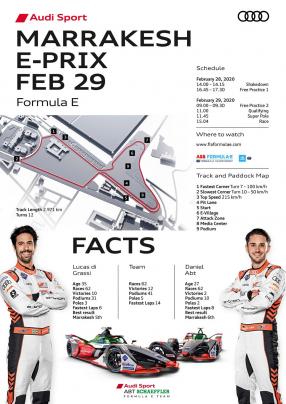 Zeitplan Formel E Marrakesh, copyright Audi AG