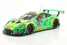 Porsche 911 GT3 R 991 No. 912 winner 24h Nürburgring 2018 Grello von Manthey Racing 1:18 Ixo