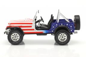 Airwolf diecast miniatures Jeep CJ Santini Air 1982 1:18 Greenlight