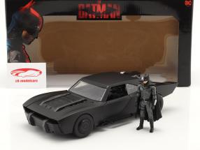 Batmobile with Batman figure Movie The Batman 2022 black 1:18 Jada Toys