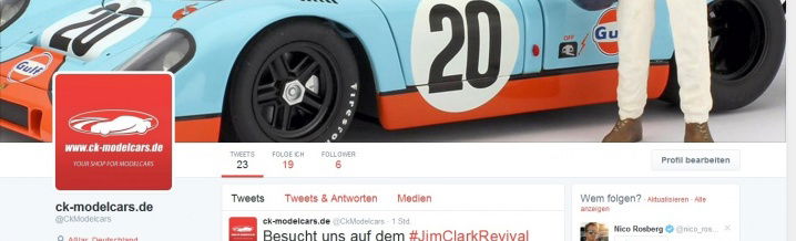 BREAKING NEWS: ck-model cars now on Twitter