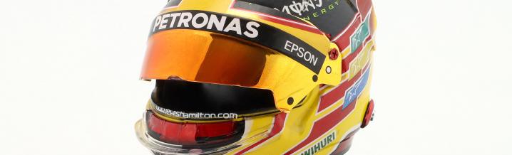 A wide range of helmets in different scales