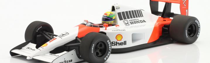 Senna's World Champion-McLaren: Two models of the greatest ever