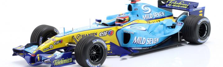 Companion to the first world championship title: Fernando Alonso's Renault R25 of 2005