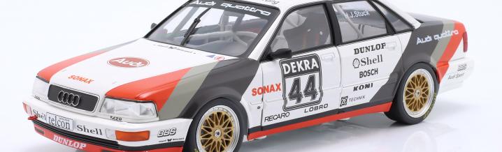 Eine Audi-Limousine in der DTM 1990: Stuck und Röhrl schreiben Geschichte